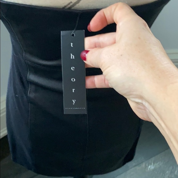 Theory strapless and leather dress - Picture 6 of 8